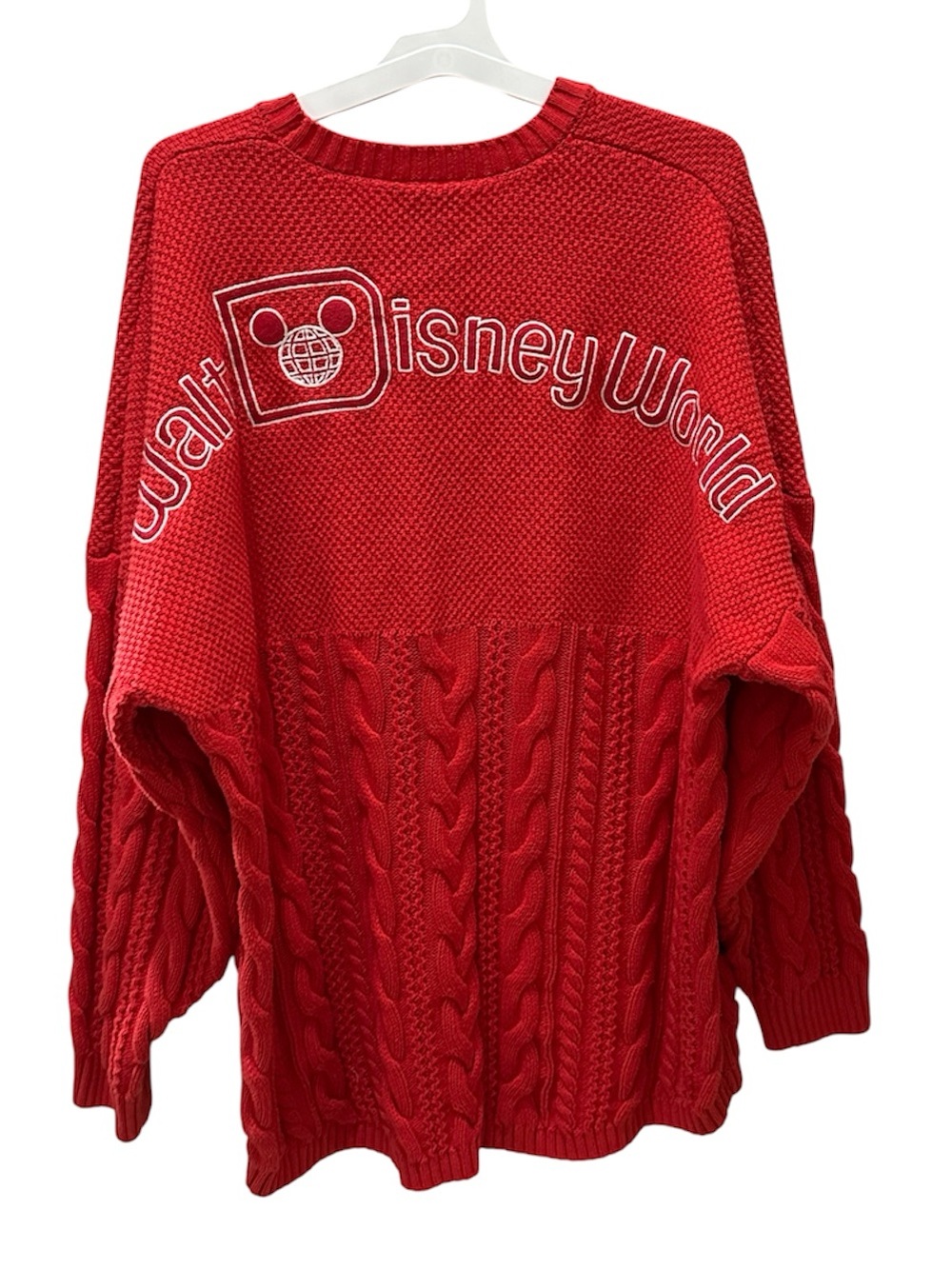 Walt Disney World knit Sweater by Spirit Jersey Adults XL Red